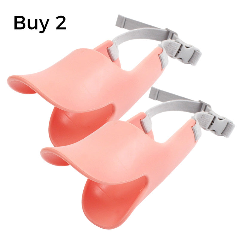 Surprise ! Protégez-vous et vos compagnons à fourrure ! Museau de chien en silicone en forme de bec de canard mignon