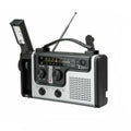 Lampe de poche radio d'urgence portable à manivelle