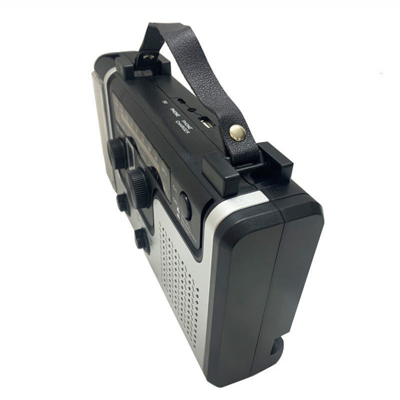 Lampe de poche radio d'urgence portable à manivelle