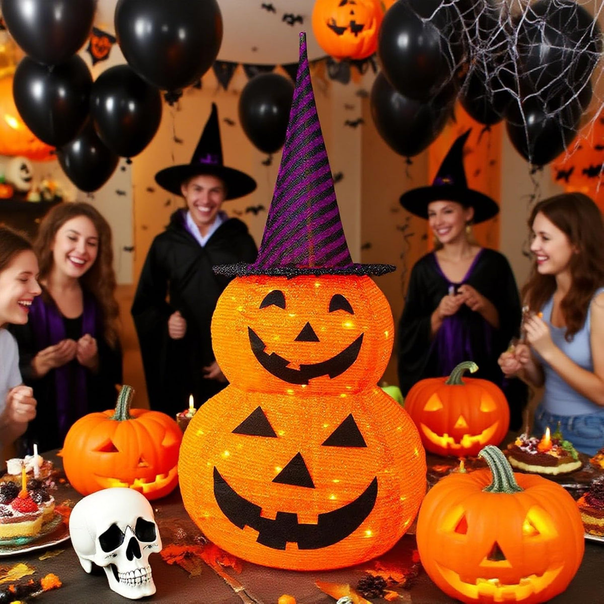 Décorations citrouilles pliables pour Halloween