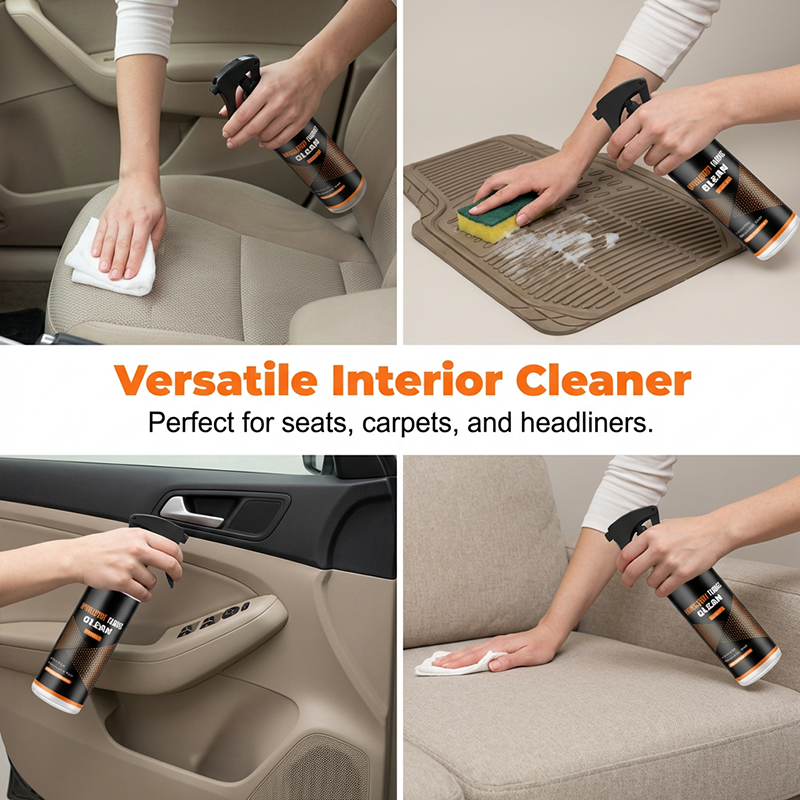 Détachant professionnel sans rinçage pour intérieur de voiture