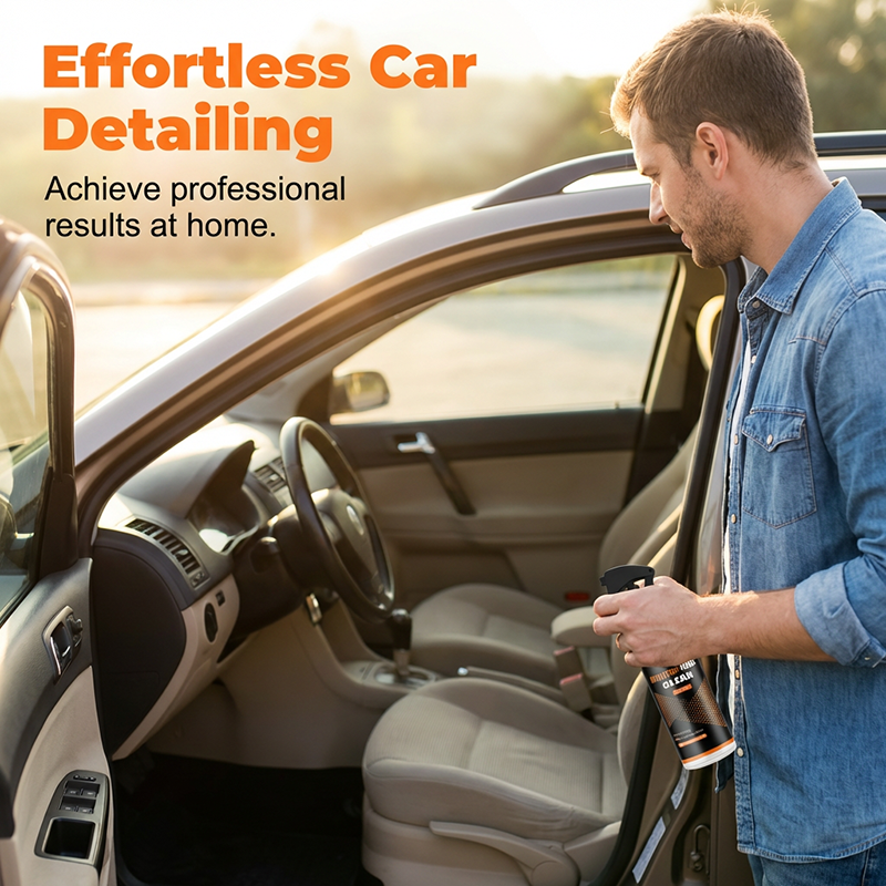 Détachant professionnel sans rinçage pour intérieur de voiture