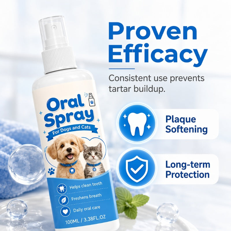 Spray nettoyant buccal pour animaux de compagnie 100ml