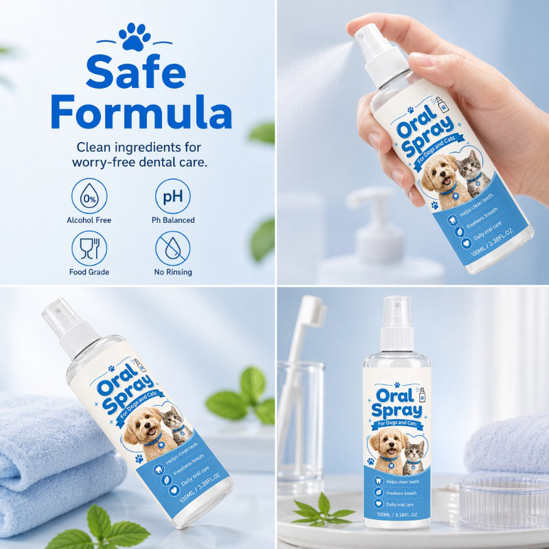 Spray nettoyant buccal pour animaux de compagnie 100ml
