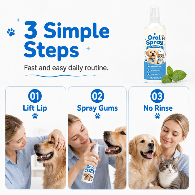 Spray nettoyant buccal pour animaux de compagnie 100ml