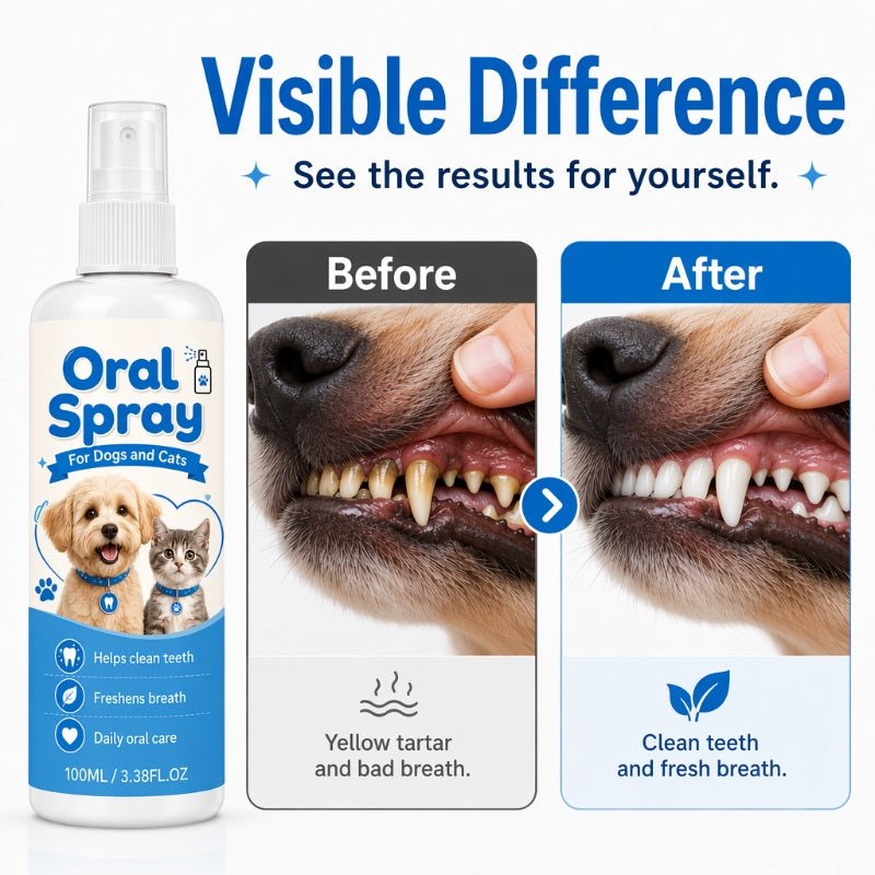 Spray nettoyant buccal pour animaux de compagnie 100ml