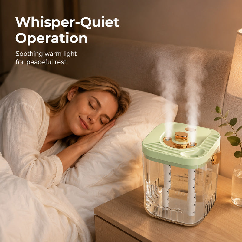 Humidificateur transparent portable avec poignée