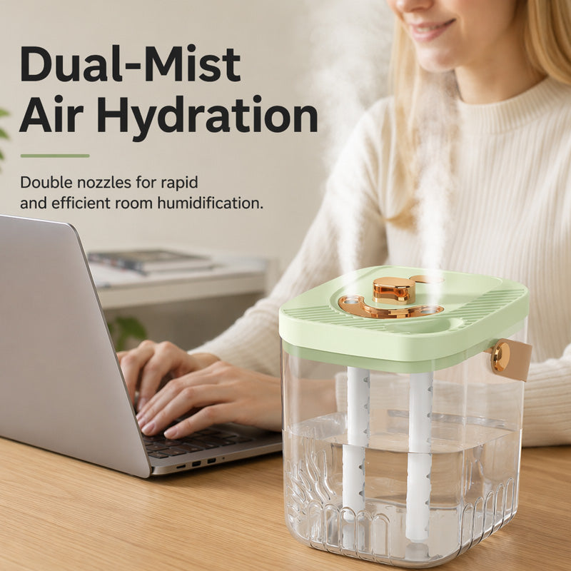 Humidificateur transparent portable avec poignée