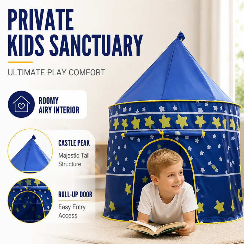Tente de jeu pour enfants avec porte enroulable