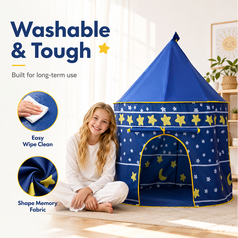 Tente de jeu pour enfants avec porte enroulable