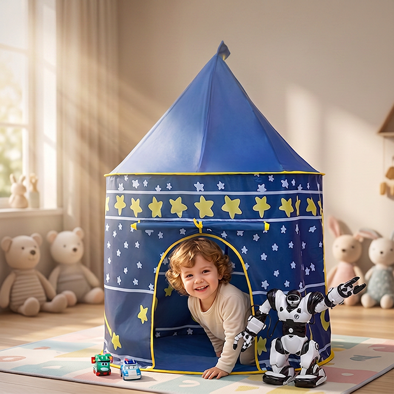 Tente de jeu pour enfants avec porte enroulable