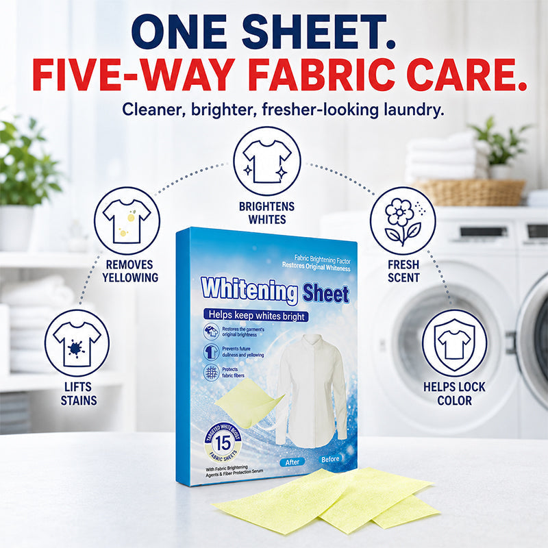 Lingettes blanchissantes pour lessive anti-jaunissement