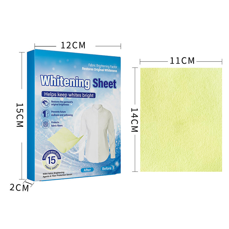 Lingettes blanchissantes pour lessive anti-jaunissement