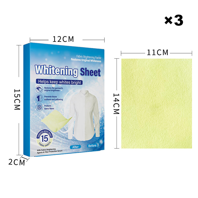 Lingettes blanchissantes pour lessive anti-jaunissement