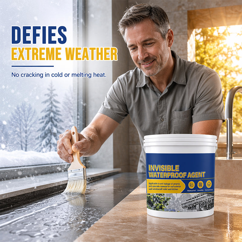 Mastic d'étanchéité invisible – Transparent, à appliquer au pinceau, séchage rapide, pour toit, mur, évier