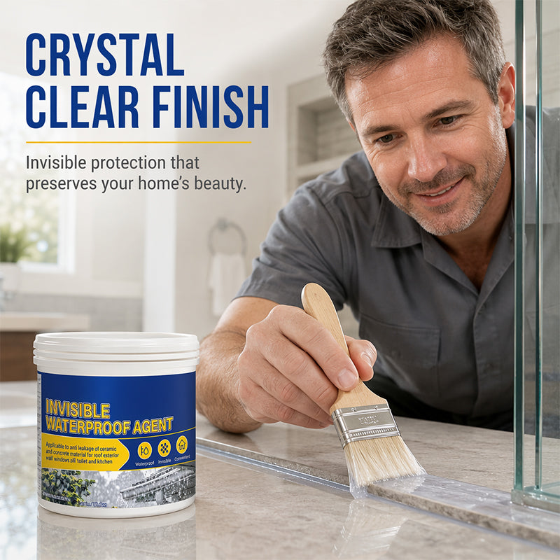 Mastic d'étanchéité invisible – Transparent, à appliquer au pinceau, séchage rapide, pour toit, mur, évier
