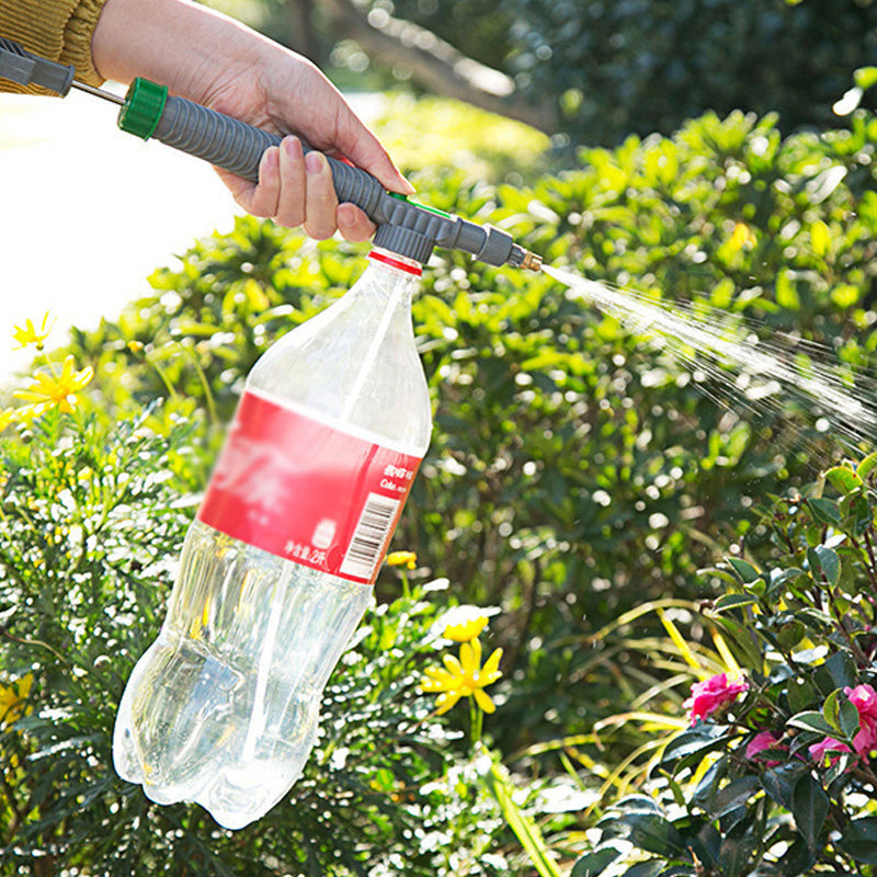 Pulvérisateur manuel pour bouteille avec buse réglable©\Outil de pulvérisation portable pour jardin, s'adapte aux bouteilles en plastique standard pour l'arrosage des plantes, la fertilisation et
