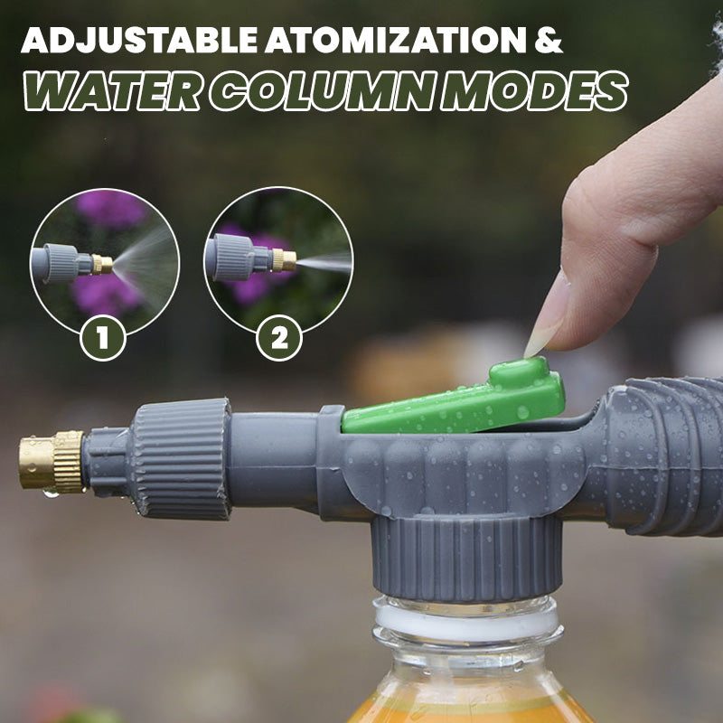 Pulvérisateur manuel pour bouteille avec buse réglable©\Outil de pulvérisation portable pour jardin, s'adapte aux bouteilles en plastique standard pour l'arrosage des plantes, la fertilisation et
