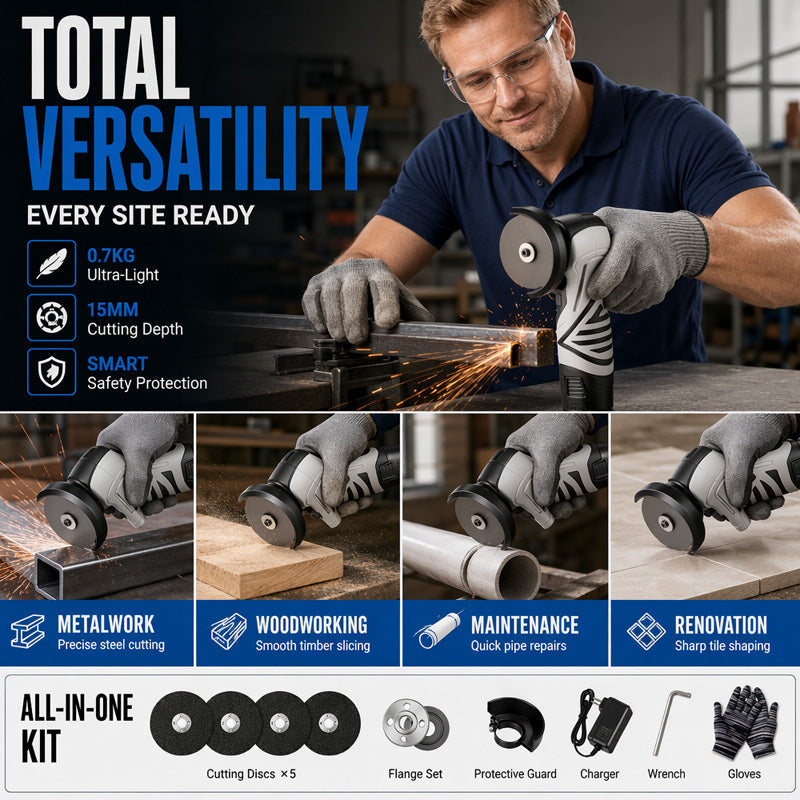 Kit mini-meuleuse d'angle sans fil