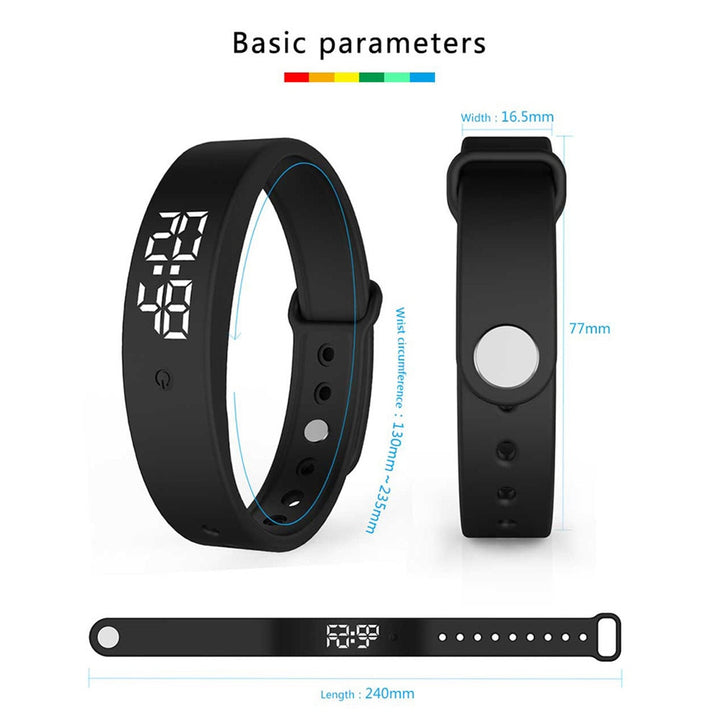 SmartSense Multi© 2026 – Bracelet intelligent multifonction : suit la fréquence cardiaque, la tension artérielle, l'oxygène et la température corporelle. GPS, étanche jusqu'à 50 m – votre solution santé tout-en-un.