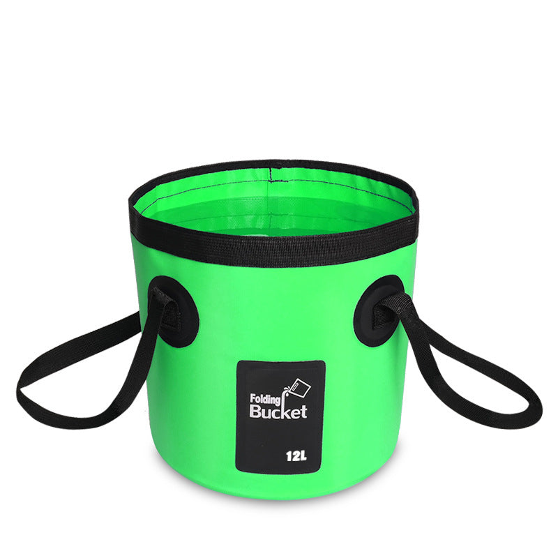 Seau de pêche pliable portable