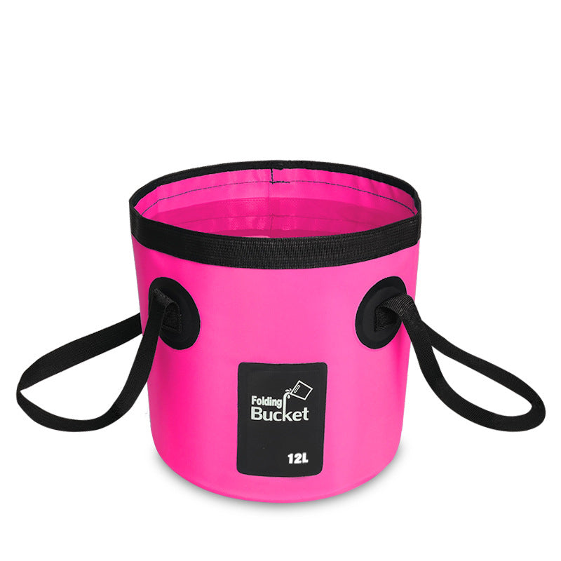 Seau de pêche pliable portable