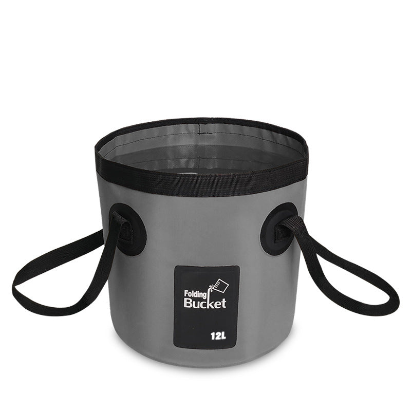 Seau de pêche pliable portable
