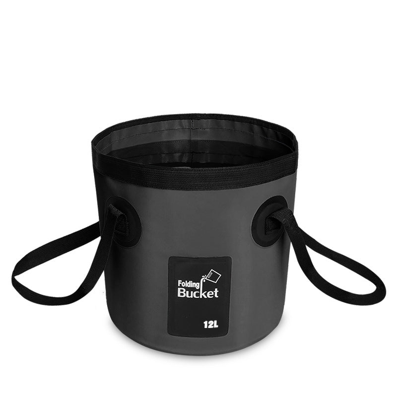 Seau de pêche pliable portable