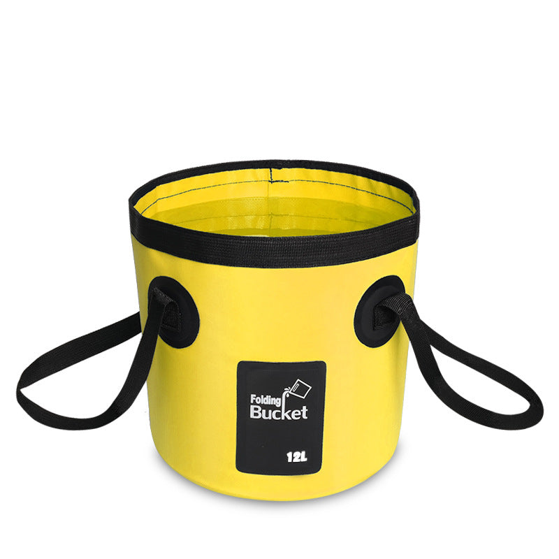 Seau de pêche pliable portable