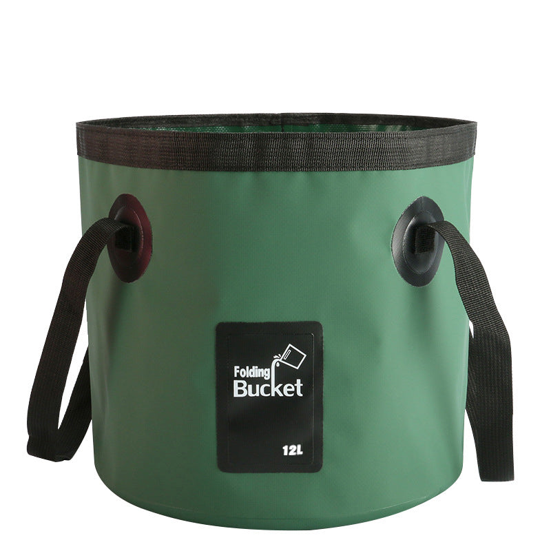 Seau de pêche pliable portable