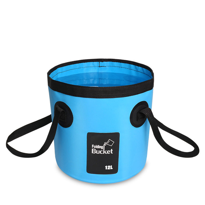 Seau de pêche pliable portable