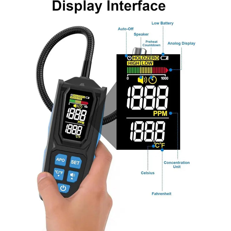 Détecteur de fuite halogène rechargeable pour climatiseur – Fiable