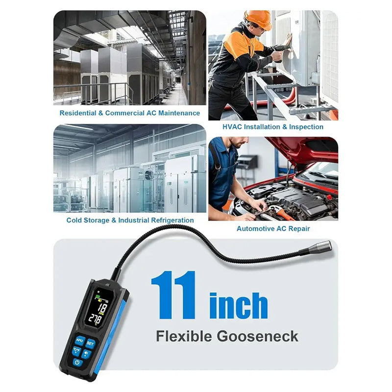 Détecteur de fuite halogène rechargeable pour climatiseur – Fiable