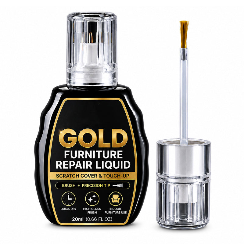 Peinture de Retouche pour Meubles Dorés – Haute Brillance, Masque les Rayures et les Éclats
