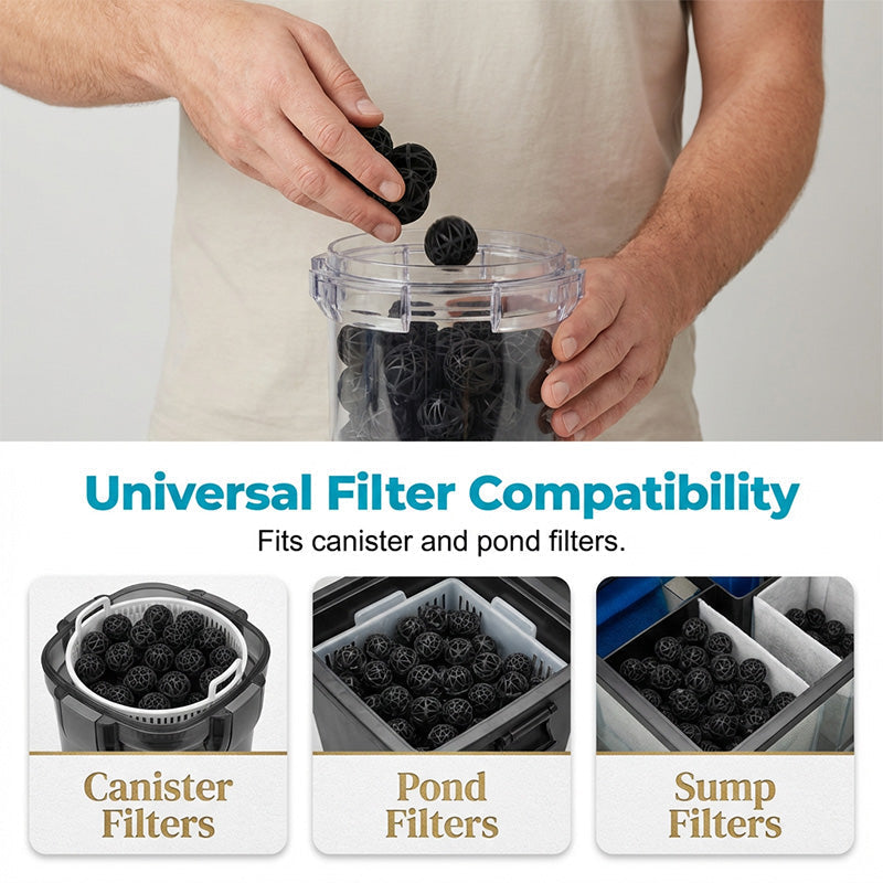 Bio-balles pour filtres externes d'aquarium
