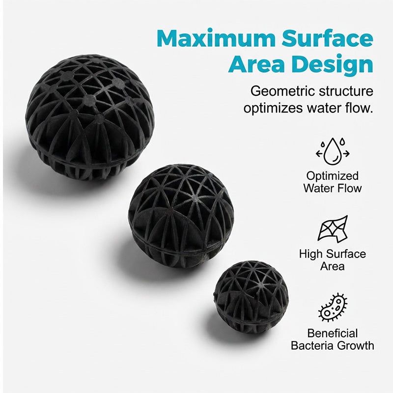 Bio-balles pour filtres externes d'aquarium
