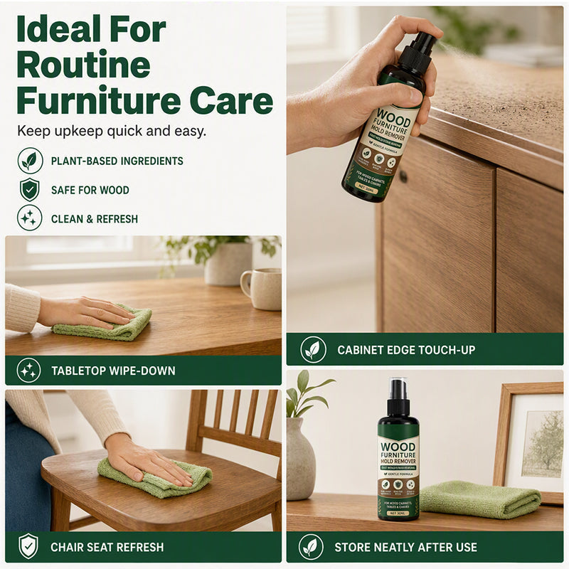 Détachant multi-surfaces pour moisissures – Sans javel, pour meubles en bois