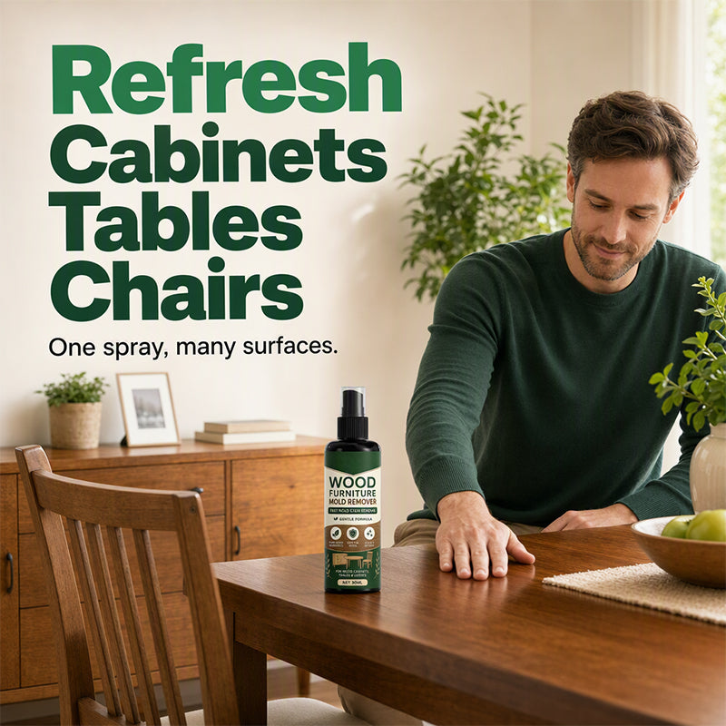 Détachant multi-surfaces pour moisissures – Sans javel, pour meubles en bois