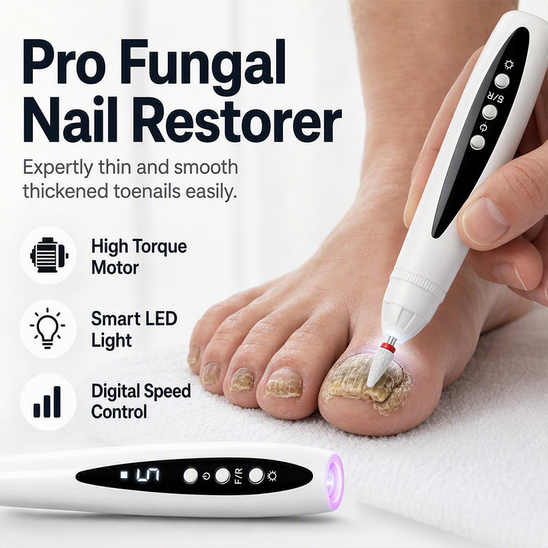 Ponceuse à ongles électrique 2-en-1 avec lampe UV – Portable, sans fil, pour une manucure permanente digne d'un salon, directement à la maison