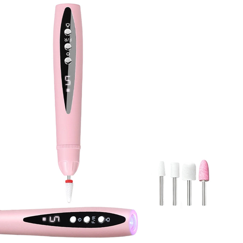 Ponceuse à ongles électrique 2-en-1 avec lampe UV – Portable, sans fil, pour une manucure permanente digne d'un salon, directement à la maison
