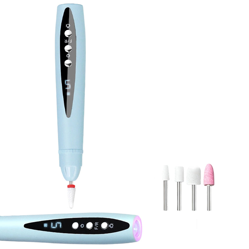 Ponceuse à ongles électrique 2-en-1 avec lampe UV – Portable, sans fil, pour une manucure permanente digne d'un salon, directement à la maison