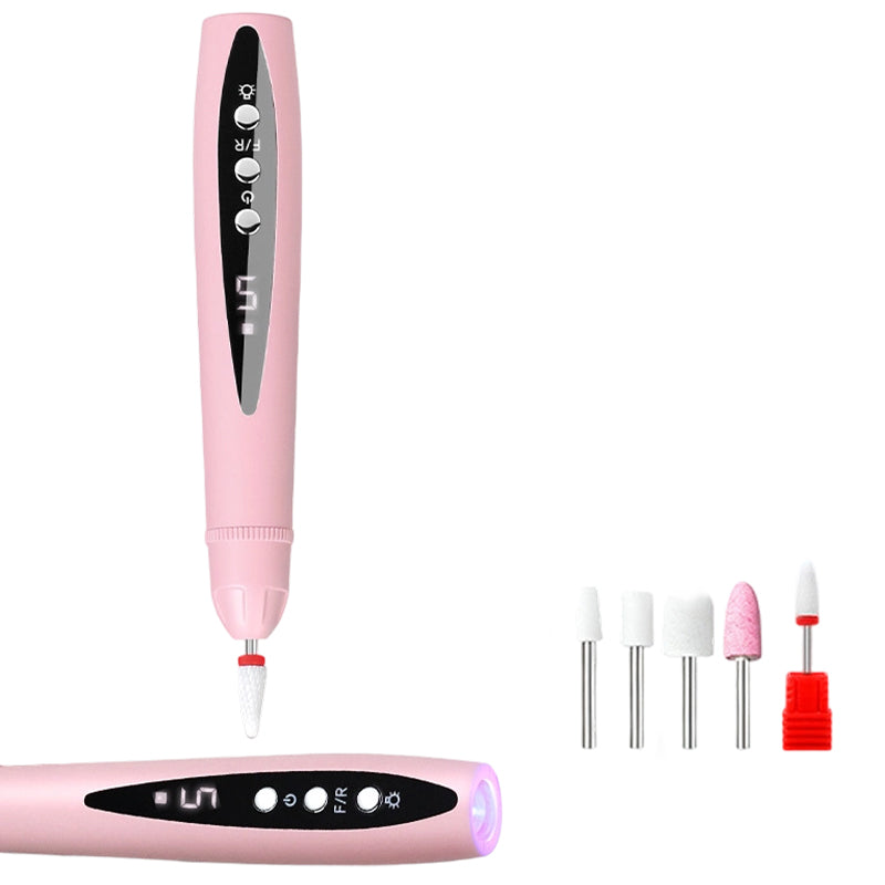 Ponceuse à ongles électrique 2-en-1 avec lampe UV – Portable, sans fil, pour une manucure permanente digne d'un salon, directement à la maison