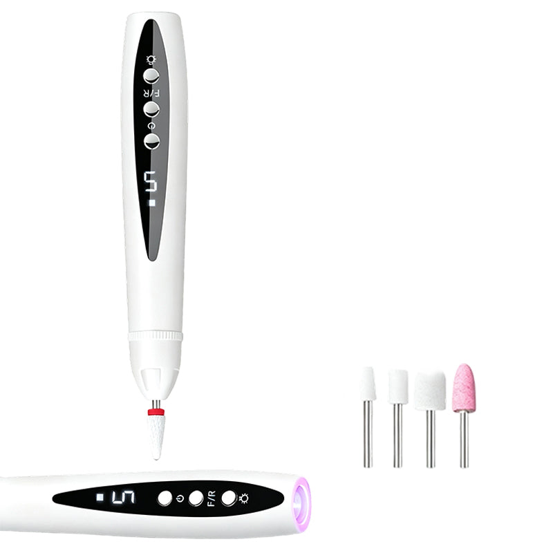 Ponceuse à ongles électrique 2-en-1 avec lampe UV – Portable, sans fil, pour une manucure permanente digne d'un salon, directement à la maison