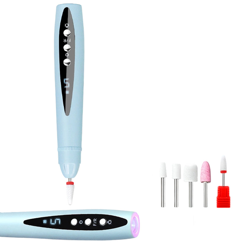 Ponceuse à ongles électrique 2-en-1 avec lampe UV – Portable, sans fil, pour une manucure permanente digne d'un salon, directement à la maison