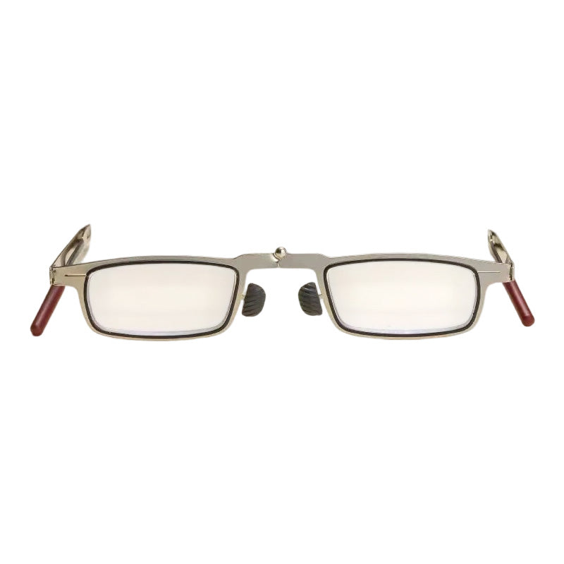 Lunettes de lecture pliables ultra-fines avec étui pour téléphone et support intégrés