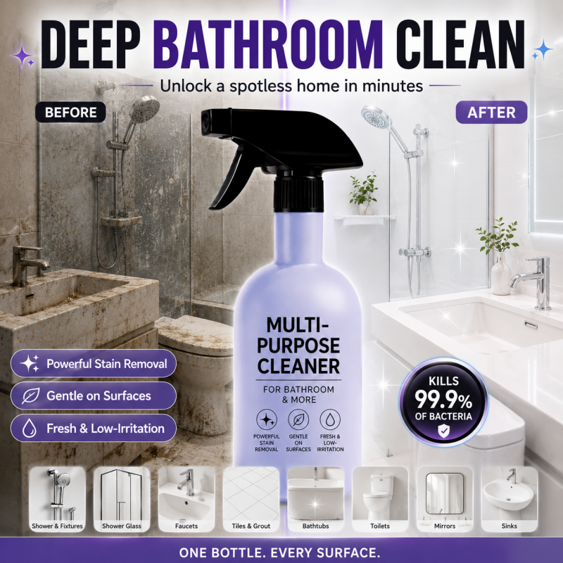 Spray nettoyant multi-usage au bicarbonate de soude