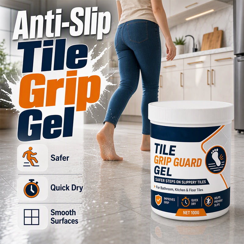 Gel antidérapant pour carrelage 2026 CHOIX NUMÉRO 1 Gel antidérapant pour carrelage – Réduit la glissance sur les carreaux lisses, formule à séchage rapide – Sans danger pour les sols intérieurs !