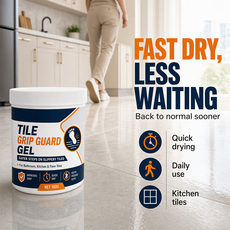 Gel antidérapant pour carrelage 2026 CHOIX NUMÉRO 1 Gel antidérapant pour carrelage – Réduit la glissance sur les carreaux lisses, formule à séchage rapide – Sans danger pour les sols intérieurs !
