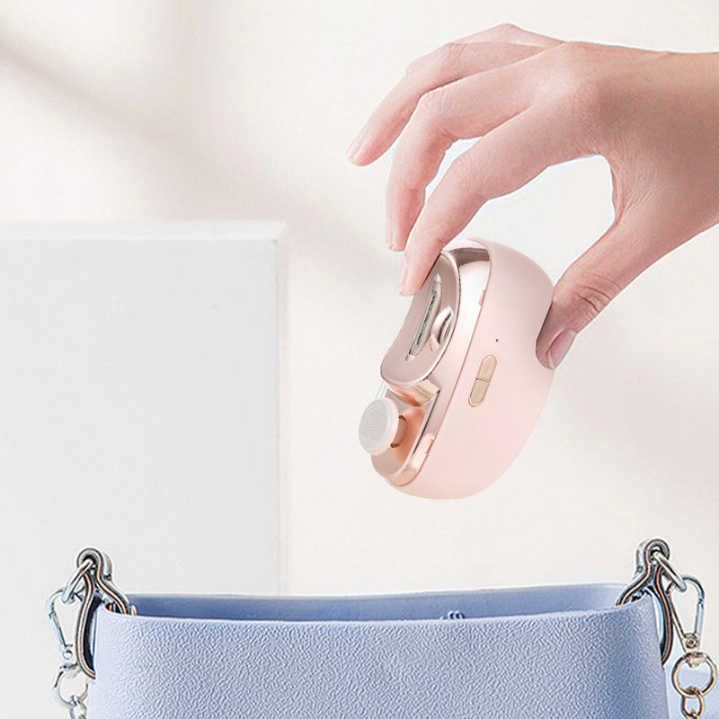 Coupe-ongles et polissoir électrique 2-en-1 : coupe sans effort, bords plus lisses et soin des ongles compact