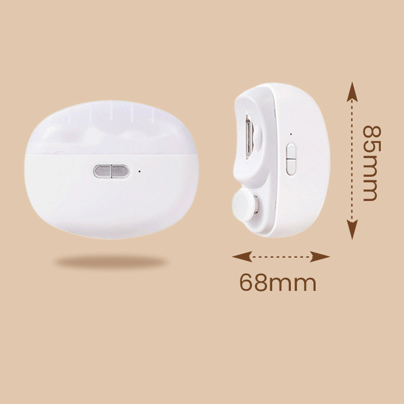 Coupe-ongles et polissoir électrique 2-en-1 : coupe sans effort, bords plus lisses et soin des ongles compact